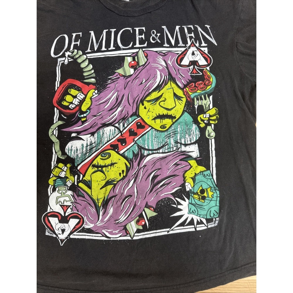 Vintage Adult Large Of Mice & Men Black Graphic Tshirt Austin Carlisle Emo Scene